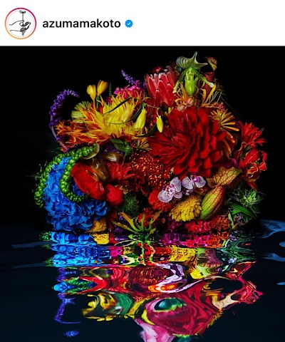 東信公式インスタグラムから引用した花の画像