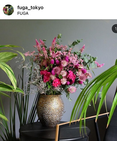 FUGA（フーガ）公式インスタグラムから引用した花の画像